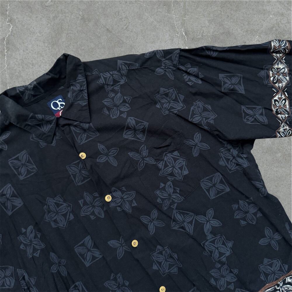 Vintage Quiksilver Button Up Shirt Mens Large Y2K classic hawaii aloha shirt